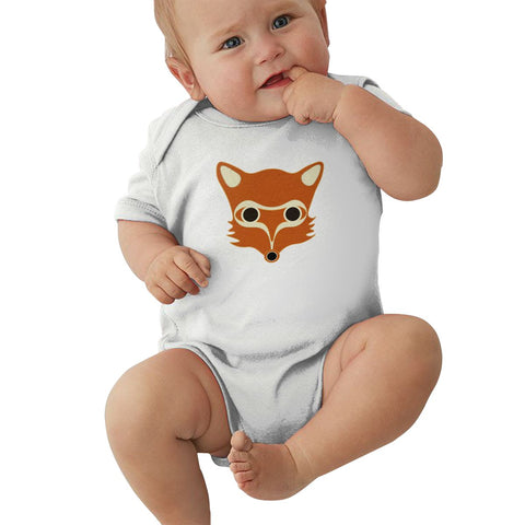 Toddler Climbing Bodysuit Little Fox Colors Print Graphic Infant Boys Girls Short Sleeves Onesies