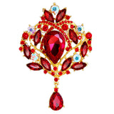 Premium Quality Brooches Women Ladies Personality Glass Rhinestone Brooch Pin for Clothes Bag Hat Scarves Shawl Clip