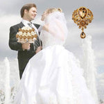 Vintage Wedding Bridal Elegant Brooches Crystal Rhinestone Tear drop Brooch Pin for Women