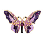 Women Crystal Brooch Pins Rhinestones Brooches Butterfly Breastpin with Boxes