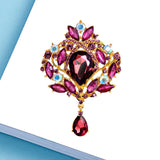 Premium Quality Brooches Women Ladies Personality Glass Rhinestone Brooch Pin for Clothes Bag Hat Scarves Shawl Clip