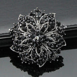 Women's Rhinestone Brooches Flower Crystal Brooches Pins Vintage Wedding Brooch for Banquet Wedding Daily Jewelry Supplies