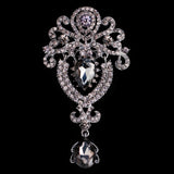 Brooch Pin Women's Rhinestones Breastpin for Wedding Banquet Bouquet