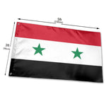 Fly Breeze 3 X 5 Ft Flag Syria Flag Polyester Brass Grommet Canvas Header for House Decorations