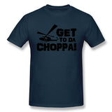 Cotton T Shirt for Men Get-To-Da-Choppa Comfy O-Neck Short Sleeves Tees