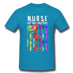 Men's Graphic T Shirt Nurse Live Love Save Lives Cool O-Neck Short Sleeves Blouse Tops