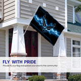 Fly Breeze 3 X 5 Ft Flag Air Force Logo Polyester Double Stitch Banner for Indoor Outdoor