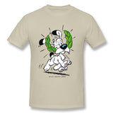 Mens Novelty T-Shirt Asterix & Obelix Dogmatix Laurel Wreath Cool O-Neck Short Sleeves Tee