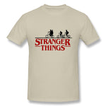 Mens Novelty T-Shirt Stranger Things Breathable O-Neck Short Sleeves Shirt