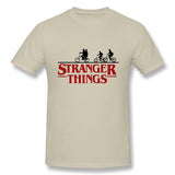 Mens Novelty T-Shirt Stranger Things Breathable O-Neck Short Sleeves Shirt