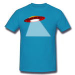 Men's Graphic T Shirt Ufo Flying Saucer Flying Disc Alien Breathable Crew Neck Short Sleeves Shirt