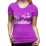 Women's Casual T-shirt The Grandfather Sexy Round Neck Short Sleeve Tops