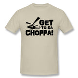 Cotton T Shirt for Men Get-To-Da-Choppa Comfy O-Neck Short Sleeves Tees