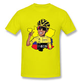 Men's Graphic T Shirt Tour De France Style Crew Neck Short Sleeves Shirt