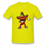 Men's Casual T-shirt Drinco Party Shirt Tequila Fiesta Food Costume Cool Round Neck Short Sleeves Blouse Tops