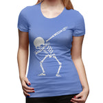 Novelty T Shirt for Women Skull Flowy Crew Neck Short Sleeve Tops