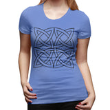 Women’s T-shirt Celtic Knot Irish Scottish Sexy Round Neck Short Sleeve Tops