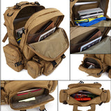 Military Tactical Backpack 55L Molle Bag Army Assault Pack Detachable Rucksack for Work School Camping Hiking