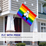 Fly Breeze 4 X 6 Ft Polyester Flag Spirit Pride Flag Double Stitch Banner Garden Home