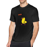 Mens Novelty T-Shirt Duck You! Style O-Neck Short Sleeves Blouse Tops