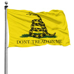 Fly Breeze 4 X 6 Ft Polyester Flag Don't Tread On Me Gadsden Flag Double Stitch Banner Garden House Decorations