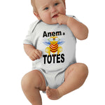 Toddler Climbing Bodysuit Anem To Totes !! Cut Graphic Infant Boys Girls Short Sleeves Playsuit