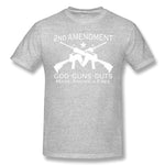 Mens Novelty T-Shirt God Guns Guts Made America Cool O-Neck Short Sleeves Shirt