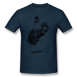 Cotton T Shirt for Men Thelwell - Pony Springing Style Crew Neck Short Sleeves Blouse Tops