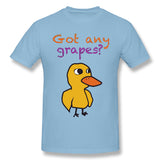 Cotton T Shirt for Men Got Any Grapes Cool Crew Neck Short Sleeves Tee