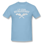 Mens Novelty T-Shirt Im Your Huckleberry Comfortable Round Neck Short Sleeves Shirt