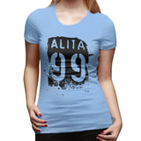 Novelty T Shirt for Women Alita 99 Summer Round Neck Short Sleeve Shirts