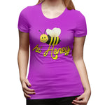 Womens Graphic T-Shirt Hi Honey Soft Crew Neck Short Sleeve Tops