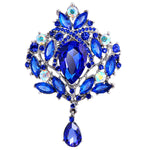 Premium Quality Brooches Women Ladies Personality Glass Rhinestone Brooch Pin for Clothes Bag Hat Scarves Shawl Clip