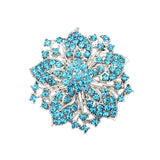 Women's Rhinestone Brooches Flower Crystal Brooches Pins Vintage Wedding Brooch for Banquet Wedding Daily Jewelry Supplies