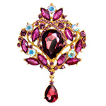 Premium Quality Brooches Women Ladies Personality Glass Rhinestone Brooch Pin for Clothes Bag Hat Scarves Shawl Clip