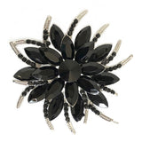 Women's Austrian Crystal Brooch Wedding Flower Leaf Bouquet Brooch