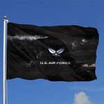 Fly Breeze 4 X 6 Ft Polyester Flag US. Air Force Logo Brass Grommet Canvas Header Home