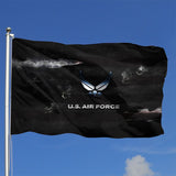 Fly Breeze 4 X 6 Ft Polyester Flag US. Air Force Logo Brass Grommet Canvas Header Home