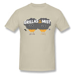 Men's Casual T-shirt Grillas In The Mist New Cool Round Neck Short Sleeves Tees