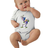 Toddler Climbing Bodysuit Puppet Lurking Cut Graphic Baby Boy Girls Short Sleeves Romper