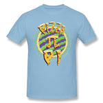 Mens Novelty T-Shirt Pizza Pi Style Crew Neck Short Sleeves Tees