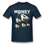 Men's Graphic T Shirt Money# Comfy Round Neck Short Sleeves Blouse Tops