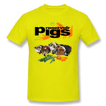 Cotton T Shirt for Men Reservoir Pigs (suited Redux) Cool O-Neck Short Sleeves Blouse Tops