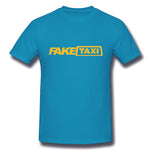 Mens Novelty T-Shirt Fake Taxi Breathable Round Neck Short Sleeves Tee