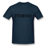 Cotton T Shirt for Men Friend Enemy Human People Persons Comfortable O-Neck Short Sleeves Shirt