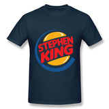 Mens Novelty T-Shirt Stephen King 1 Cool Round Neck Short Sleeves Blouse Tops