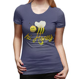 Womens Graphic T-Shirt Hi Honey Soft Crew Neck Short Sleeve Tops