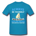 Men's Casual T-shirt Always Be Yourself Comfortable Round Neck Short Sleeves Tees