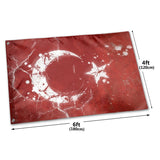 Fly Breeze 4 X 6 Ft Polyester Flag Turkey Flag Vivid Color Home