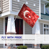 Fly Breeze 3 X 5 Ft Flag Turkey Flag Polyester Vivid Color for House Decorations